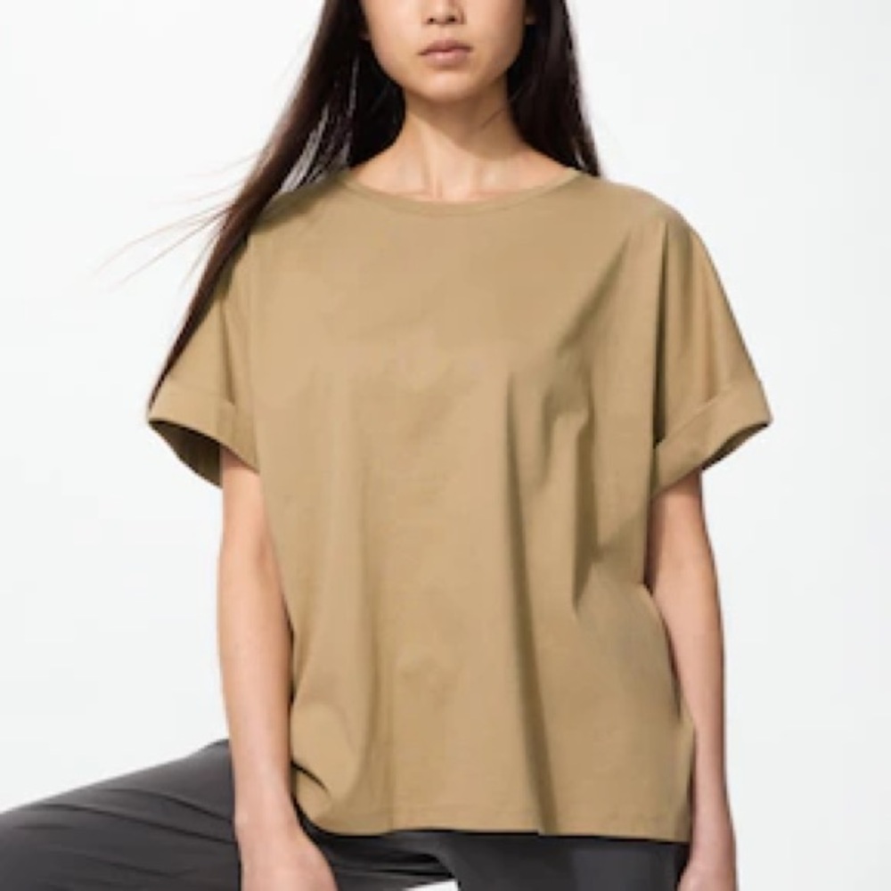 Uniqlo Tan Women's Blouse